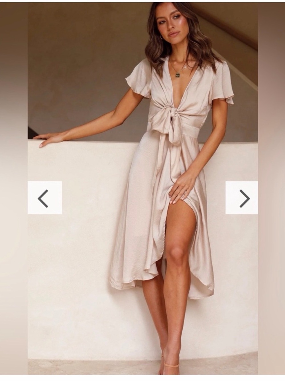 Billy J Sunny Daze Dress in Champagne